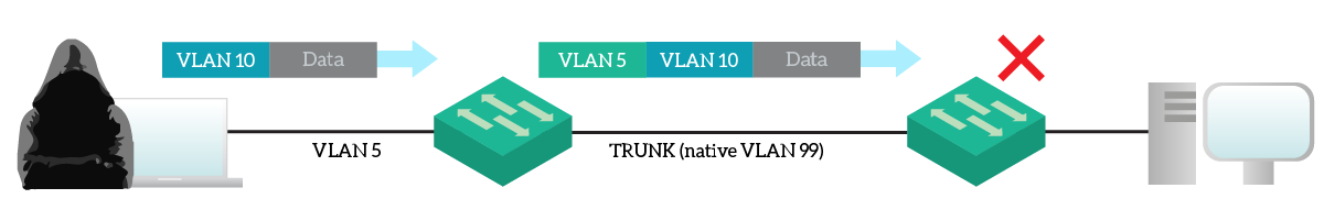Preventing VLAN hopping means blackholing the native VLAN, this allows you to implement true Access Layer Security