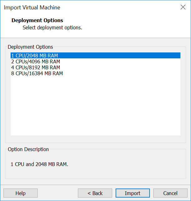 When deploying F5 LTM in VMware, you can select how to size your VM