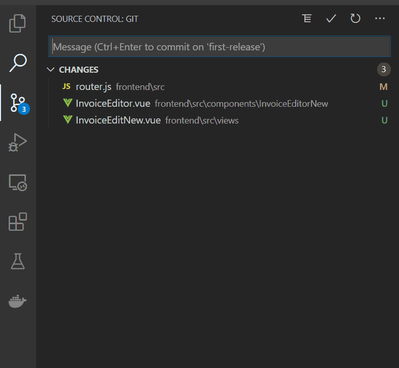 Microsoft VS Code is integrated with Git, this shows the changed files