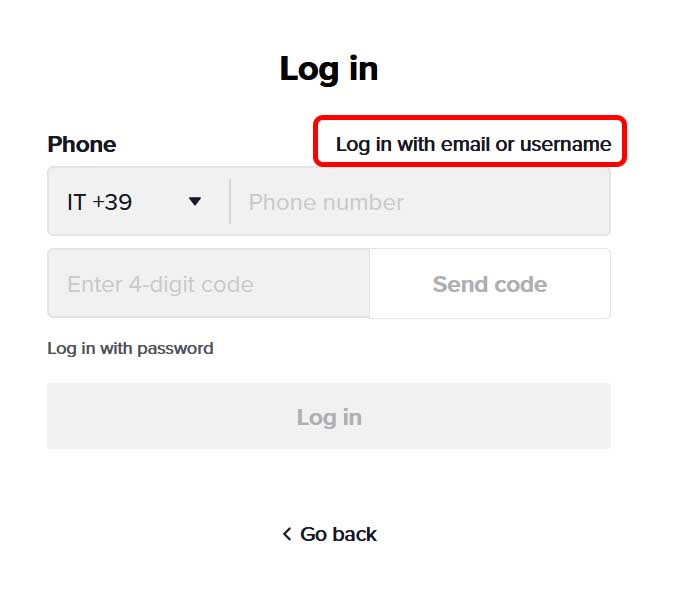 To get an email, we need to attempt to login with username and password